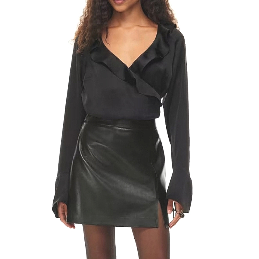 Aritzia Wilfred Black Mini Skirt